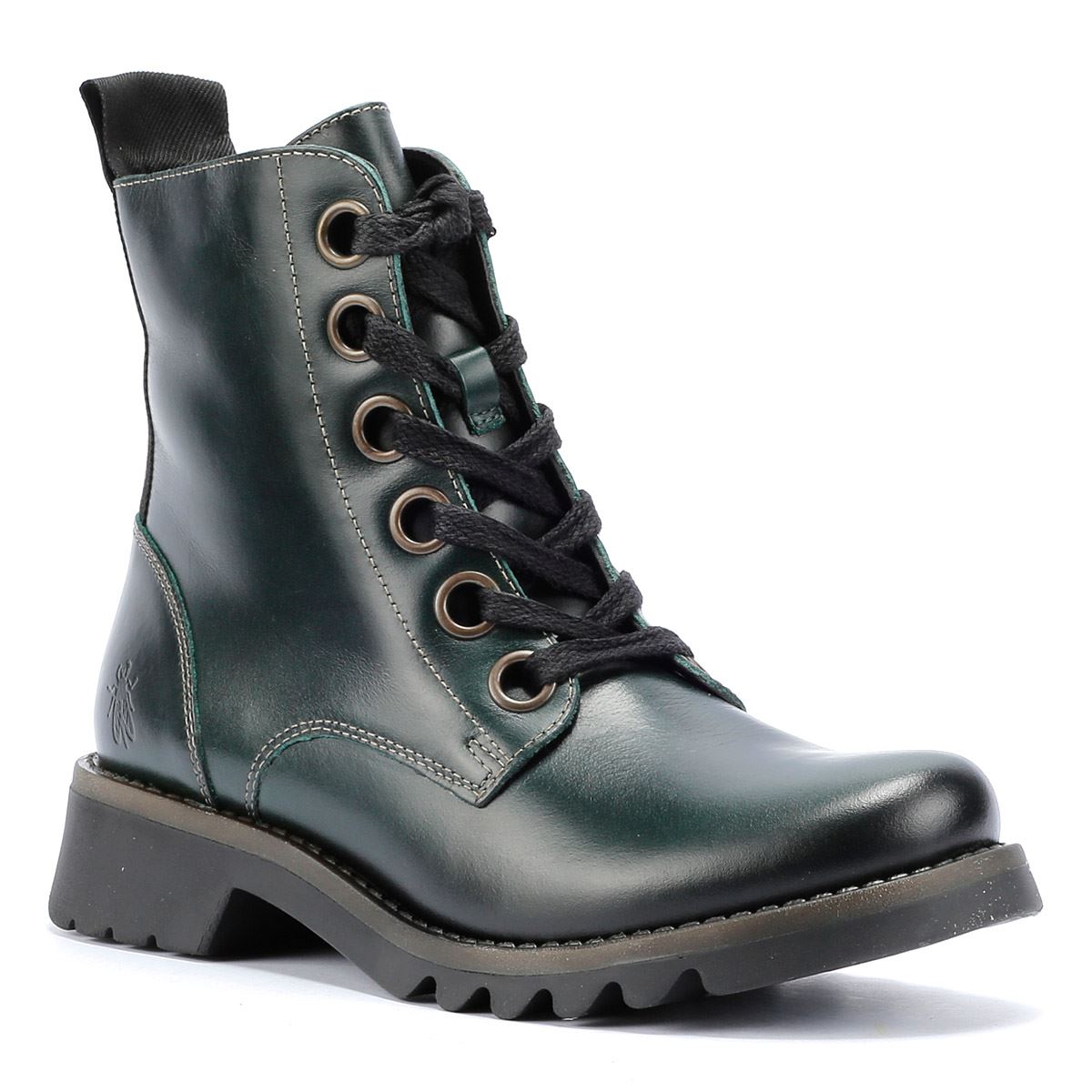 Fly London Ragi Bottes En Cuir Pour Femme Vertes