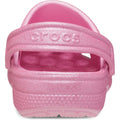 Crocs Classic Glitter Mocassins En Tweed Rose Brillant En Thermoplastique