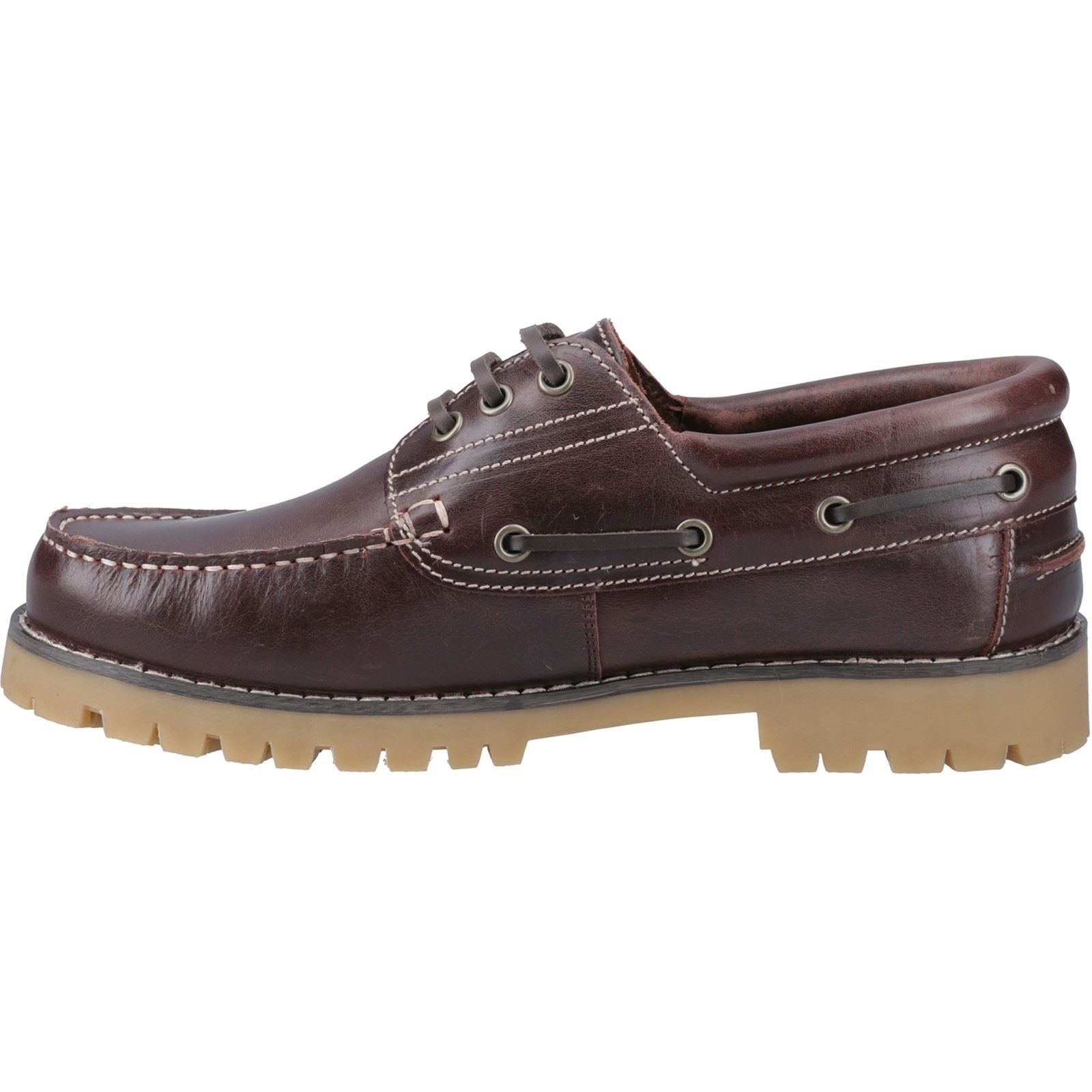 Cotswold Inglecote Chaussures Bateau En Cuir Marron Pour Hommes