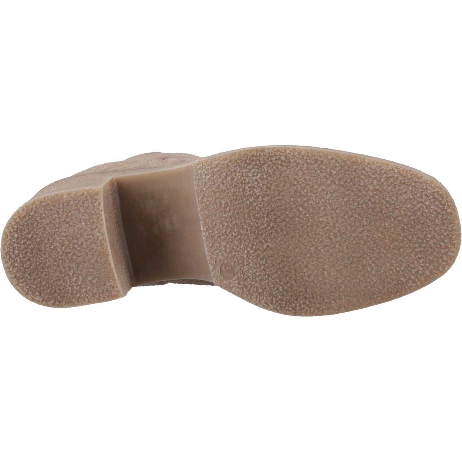 Hush Puppies Felicia Femmes Suédoises Bottines À Talons Chelsea Taupe