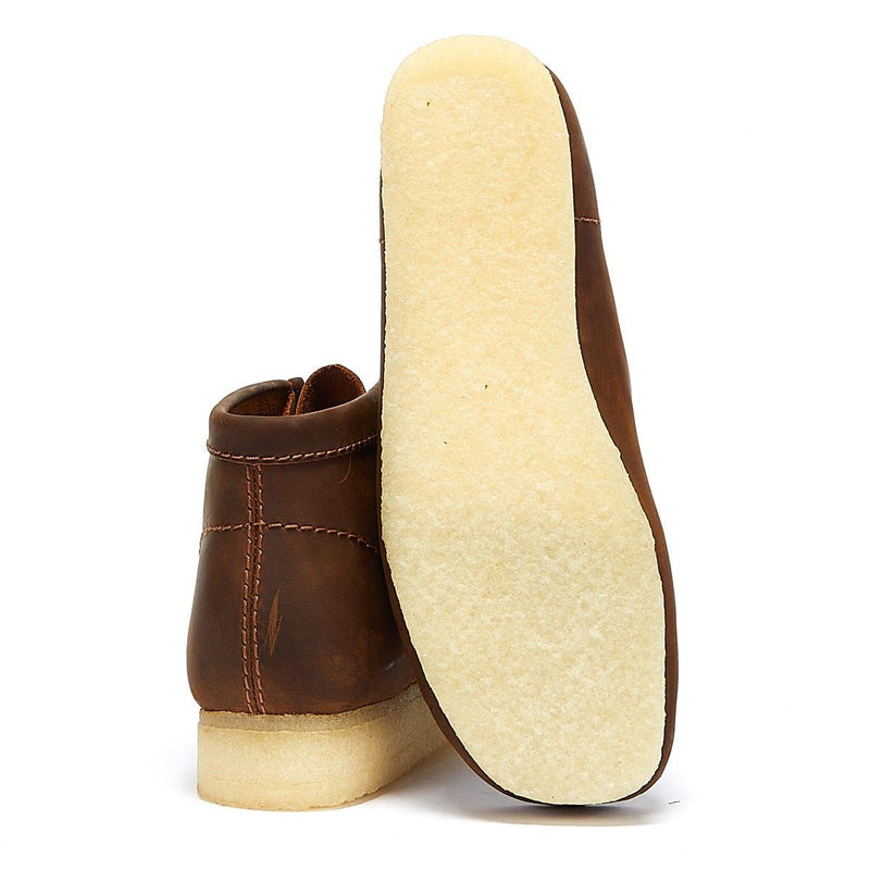 Clarks Originals Wallabee Beeswax Bottes marron pour hommes
