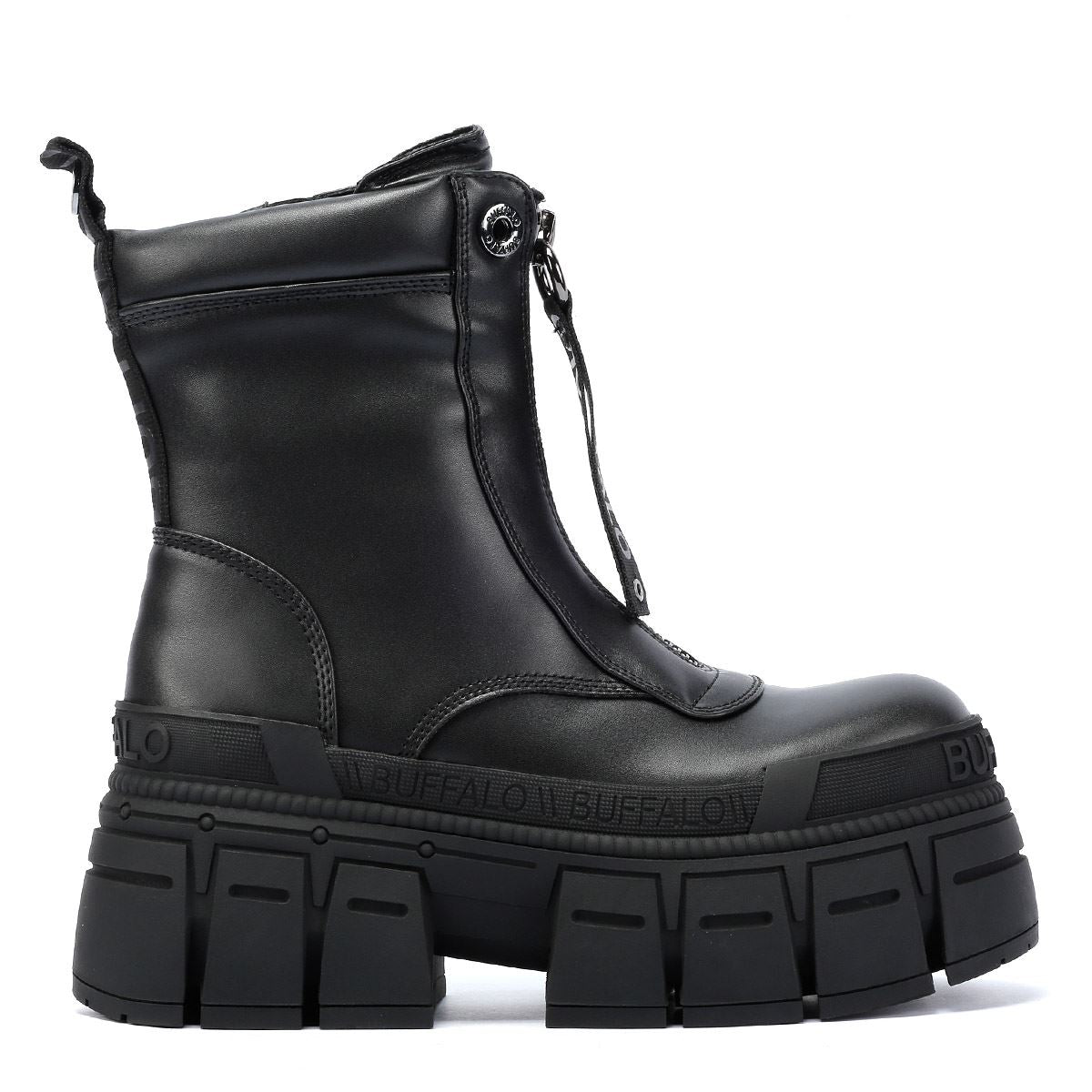 Buffalo Gospher Zip bottes noires pour femmes