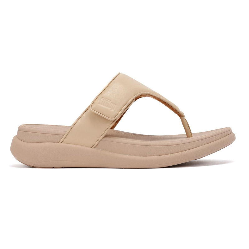 FitFlop F-Mode Go Adjustable Flatform Sandales Beige Pour Femmes