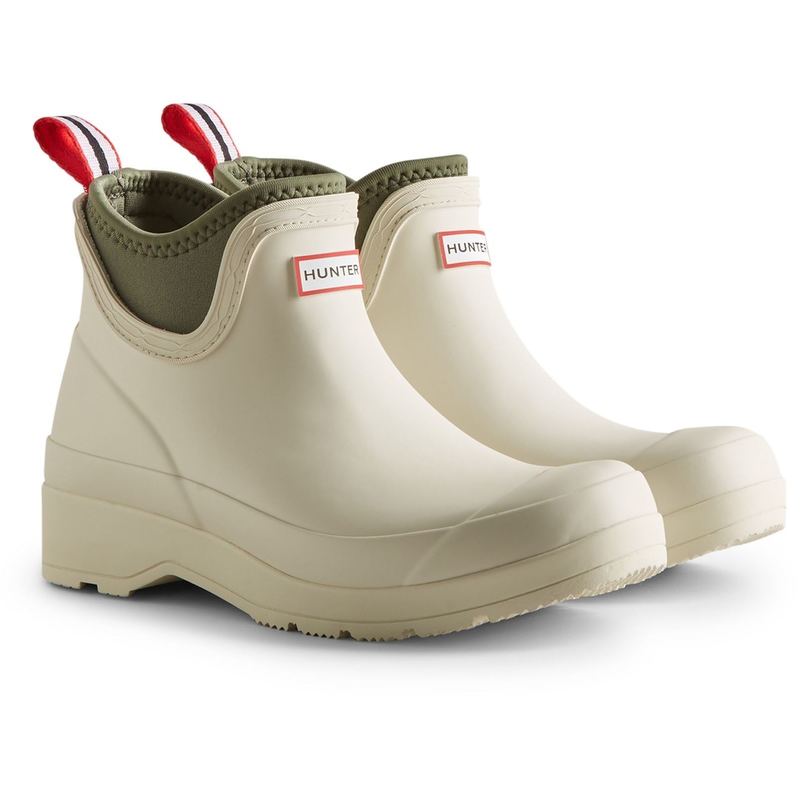 Hunter Play Chelsea Bottes En Caoutchouc Blanches Ombrées Pour Femme