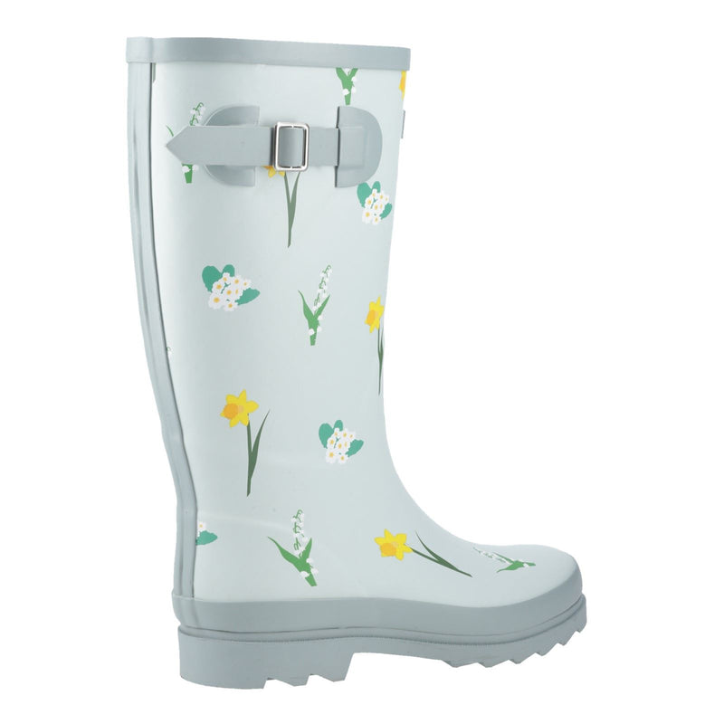 Cotswold Wildflower Tall Bottes En Caoutchouc Pour Femmes Couleur Menthe