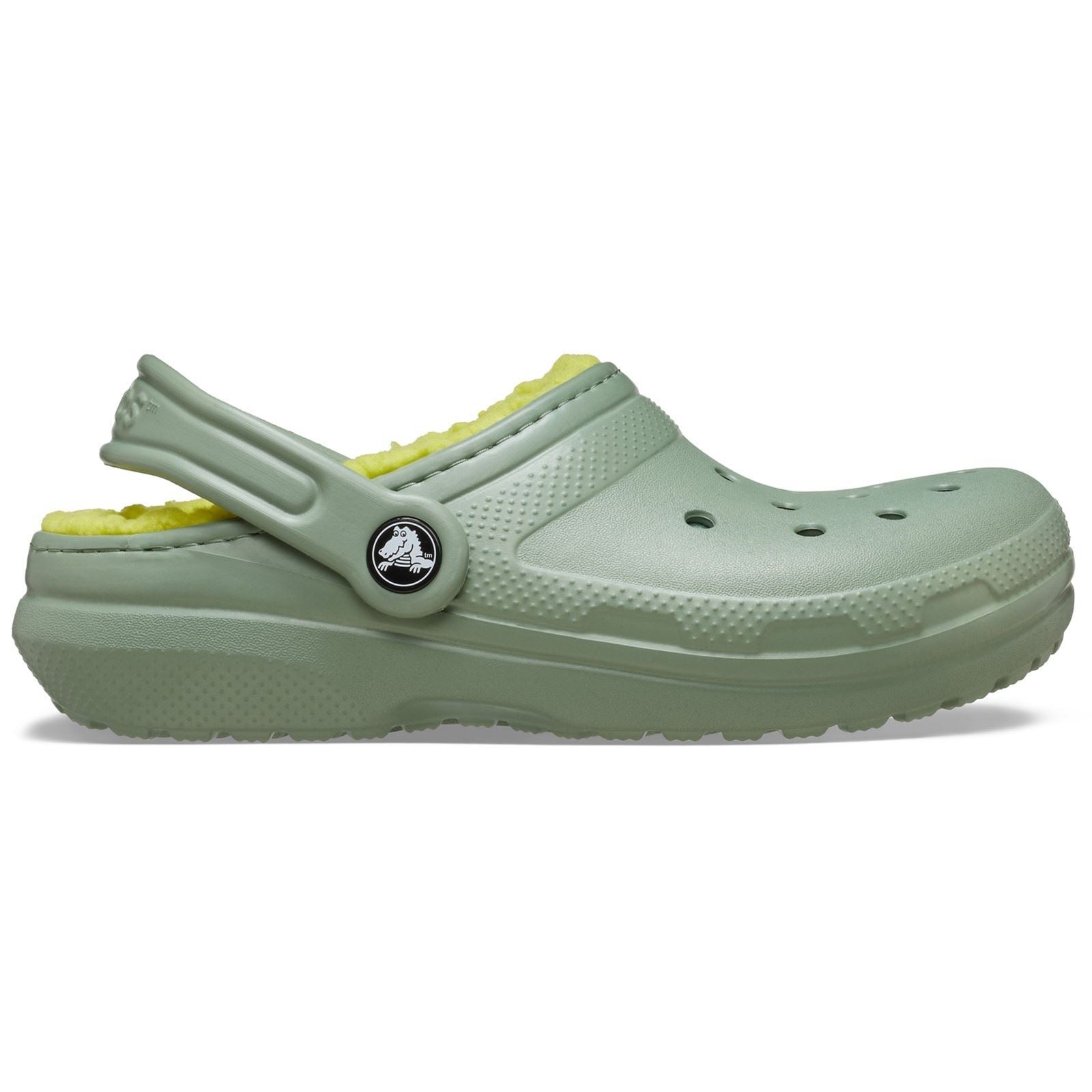 Crocs Classic Lined Sabots En Mousse Unisexes Pour Enfants En Thermoplastique