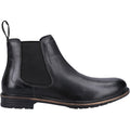 Hush Puppies Justin Chelsea Bottes Noires En Cuir Pour Hommes