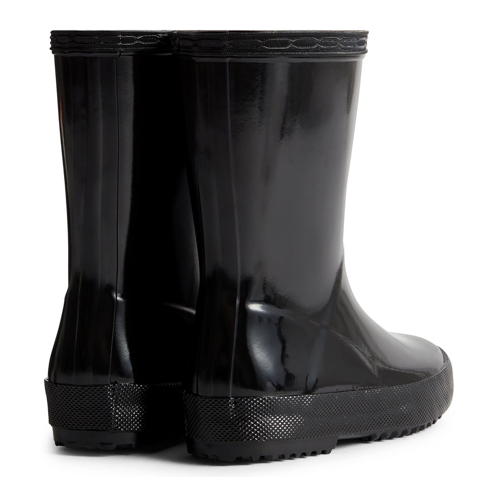 Hunter Kids First Gloss Bottes En Caoutchouc Noires Wellington