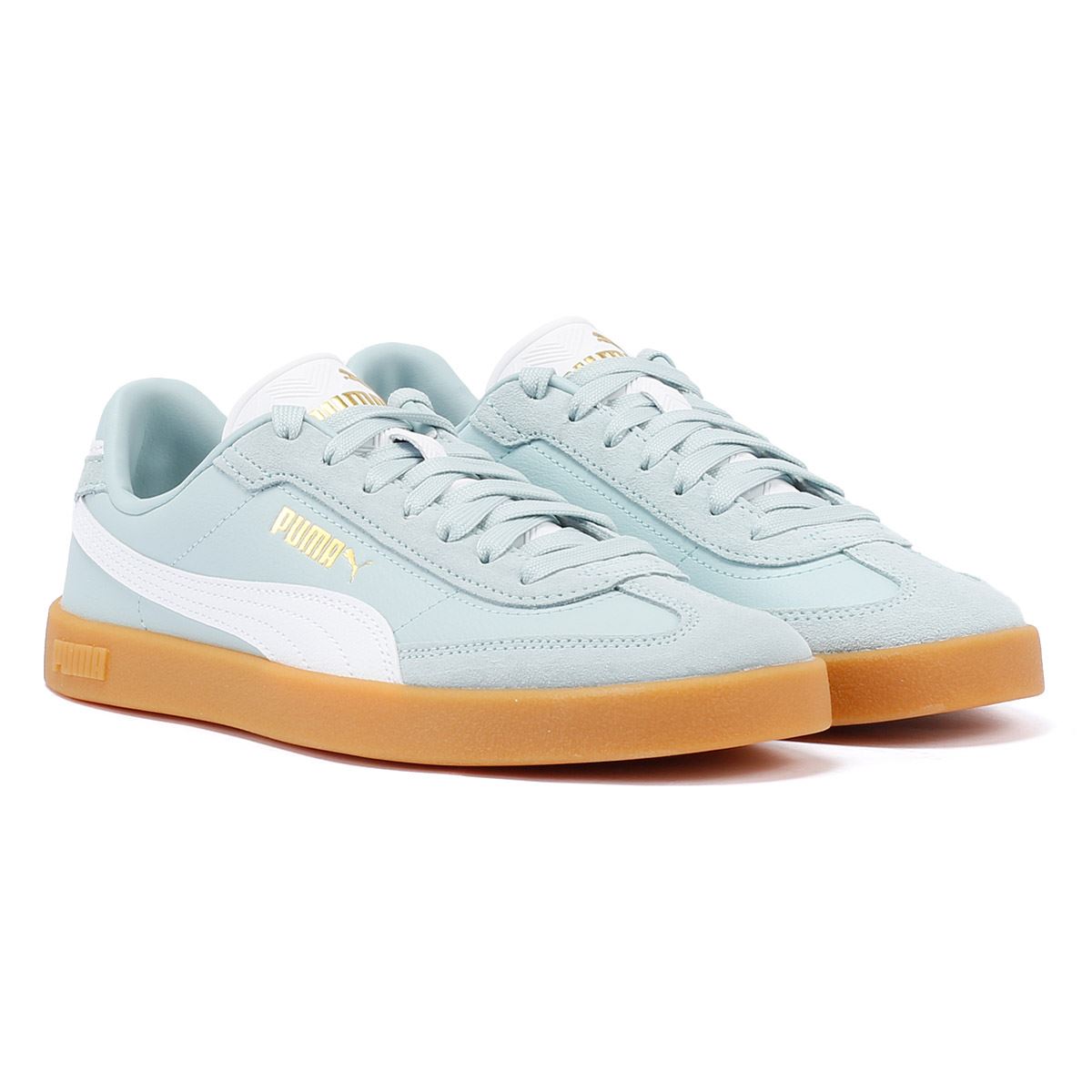Puma Club II Era Baskets En Daim Bleu/Blanc Pour Femmes