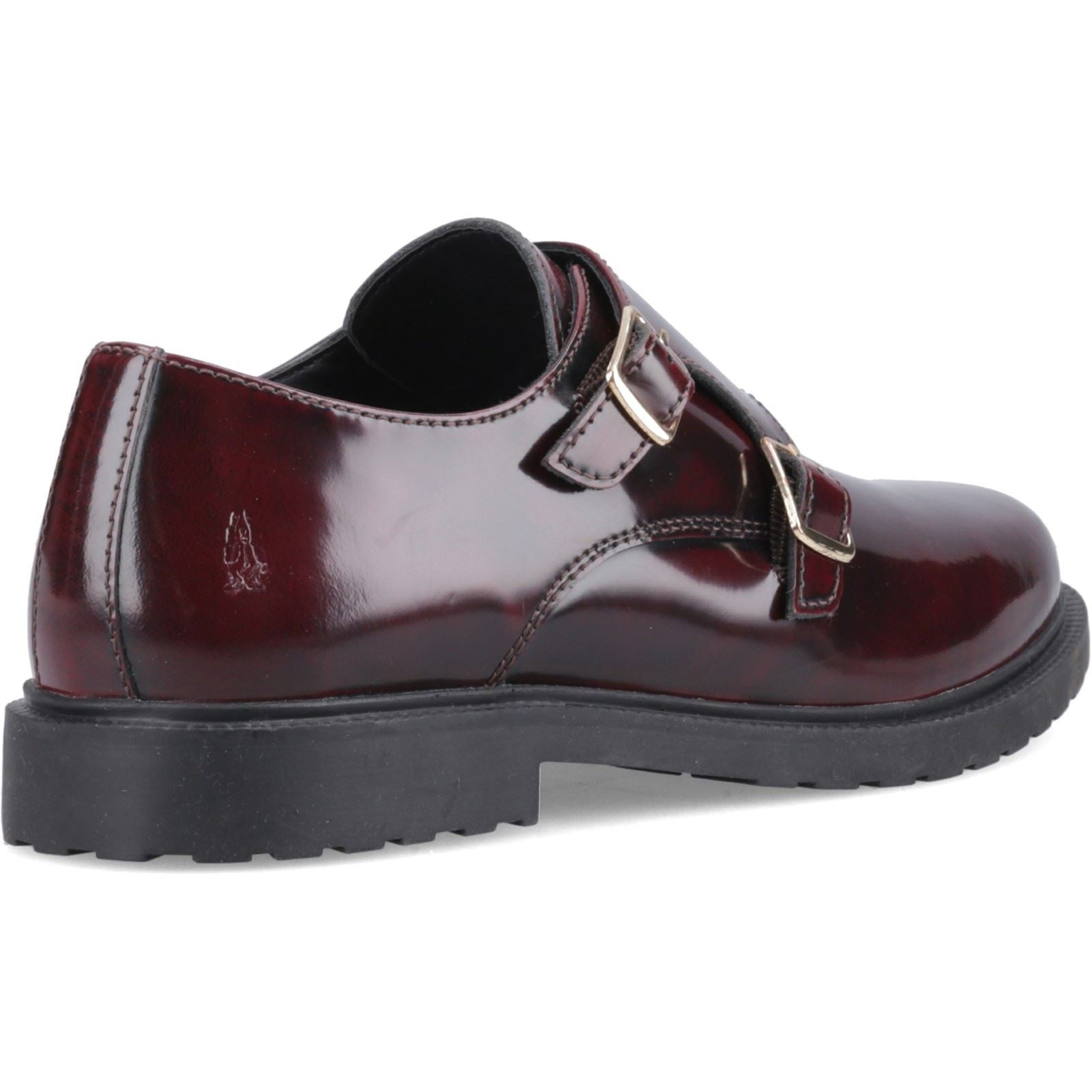 Hush Puppies Verity Hi-Shine Chaussures En Cuir Pour Femmes Bordeaux