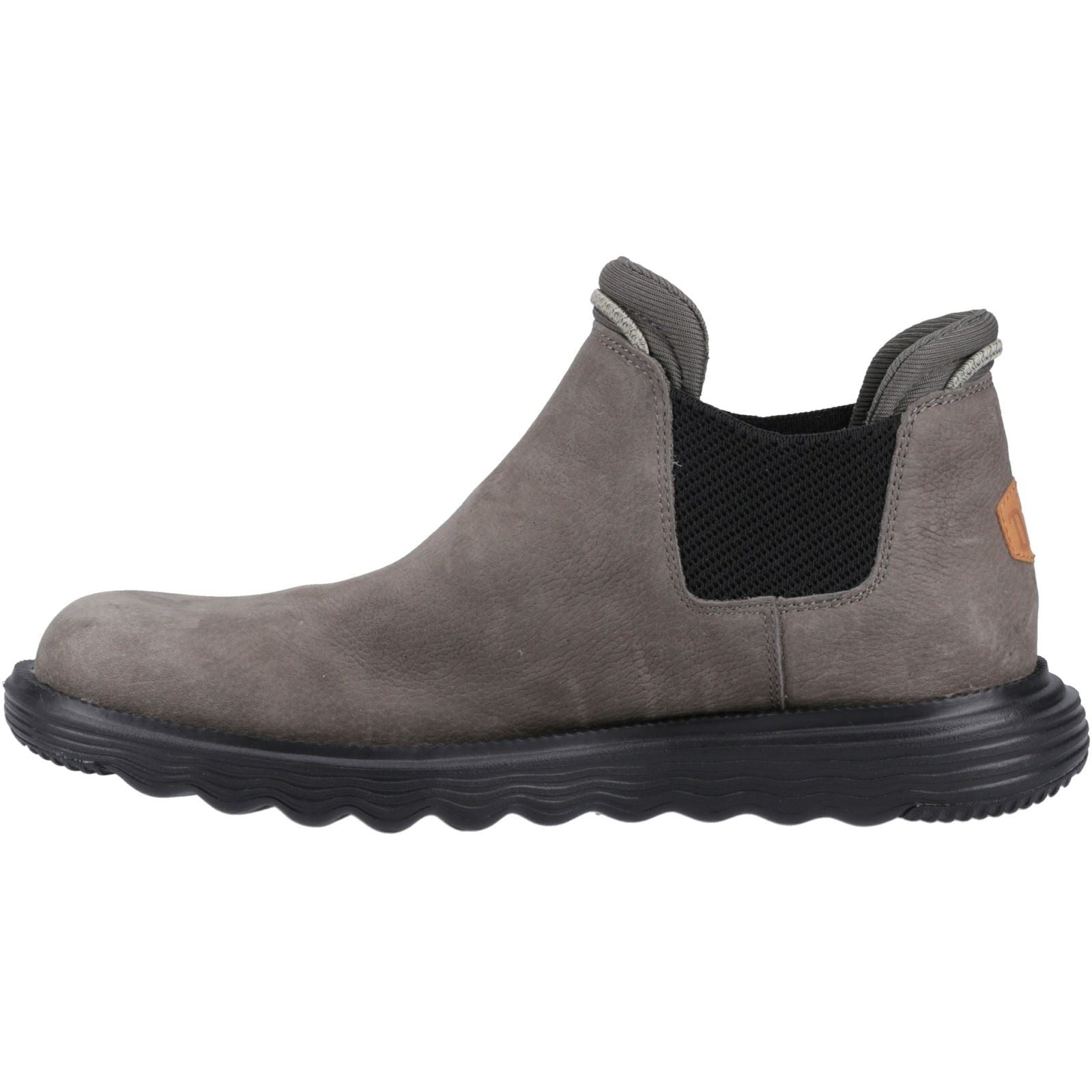 HEYDUDE Branson Bottes Grises En Cuir Pour Homme