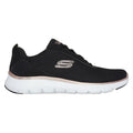 Skechers Flex Appeal 5.0 Uptake Sneakers Pour Femmes En Textile Noir/Or Rose