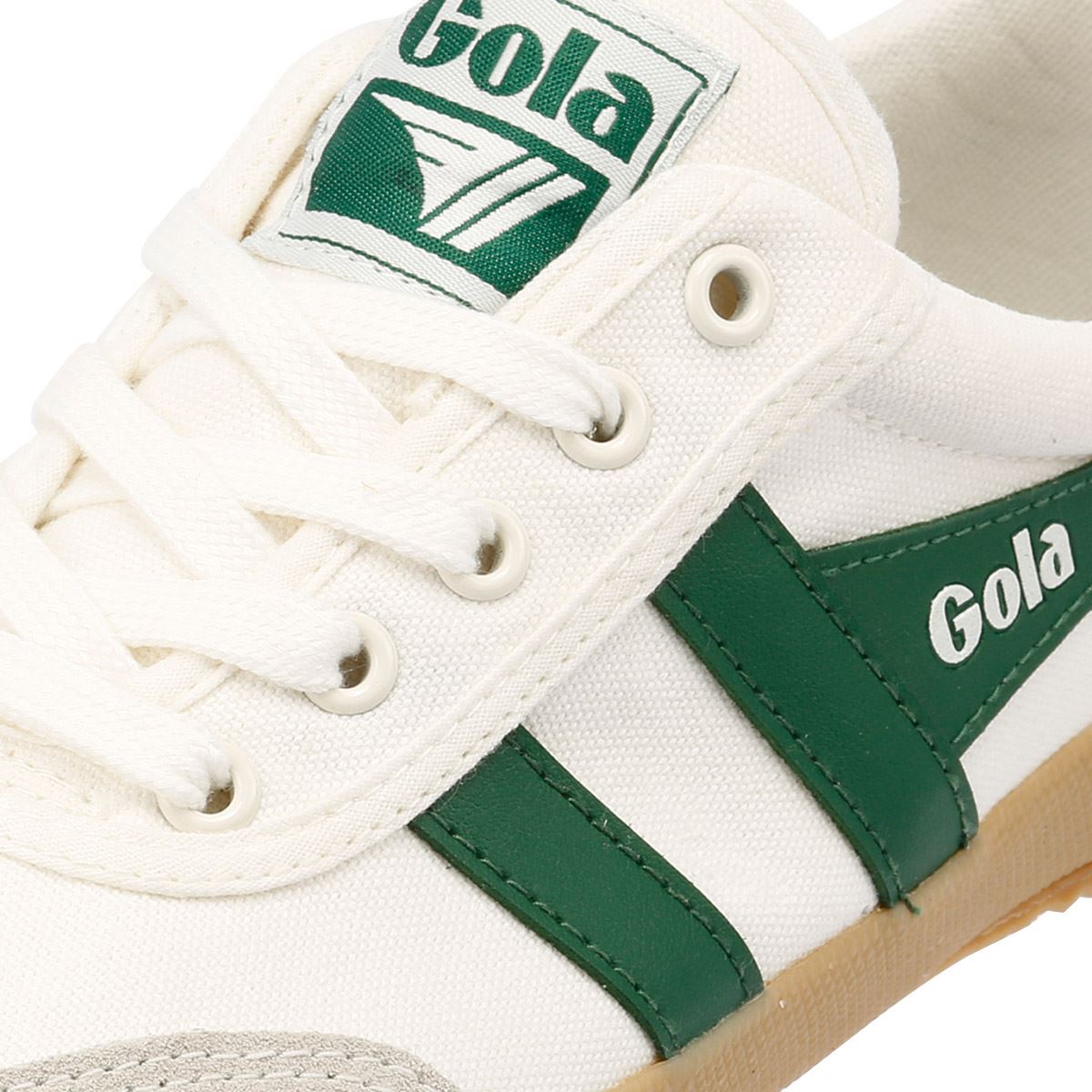 Gola Badminton Toile Baskets Blanches Pour Femme