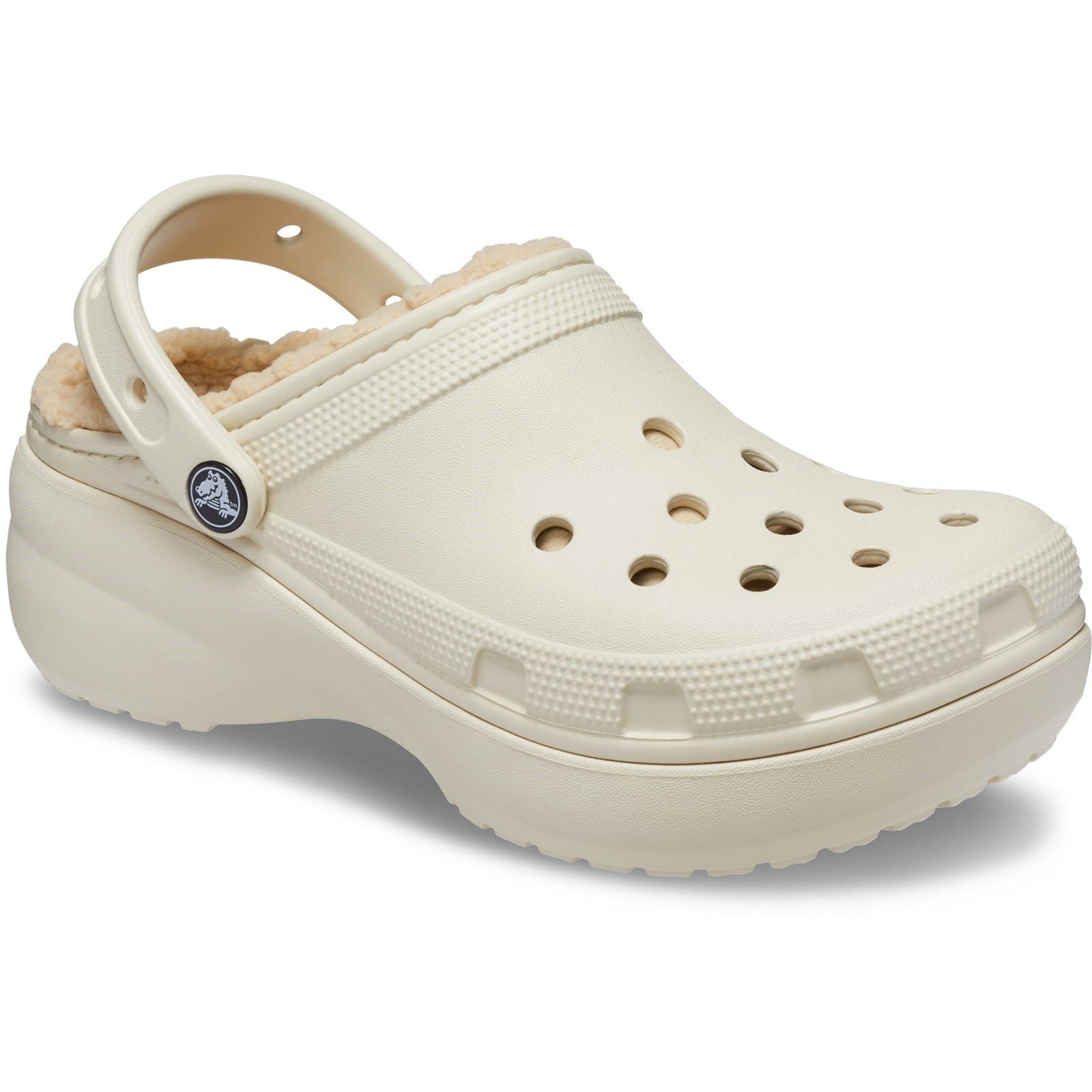 Crocs Classic Platform Lined Sabots en os pour Femmes en Thermoplastique