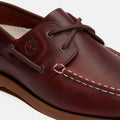 Timberland Classic 2 Eye Chaussures Rouges En Cuir Pour Femmes