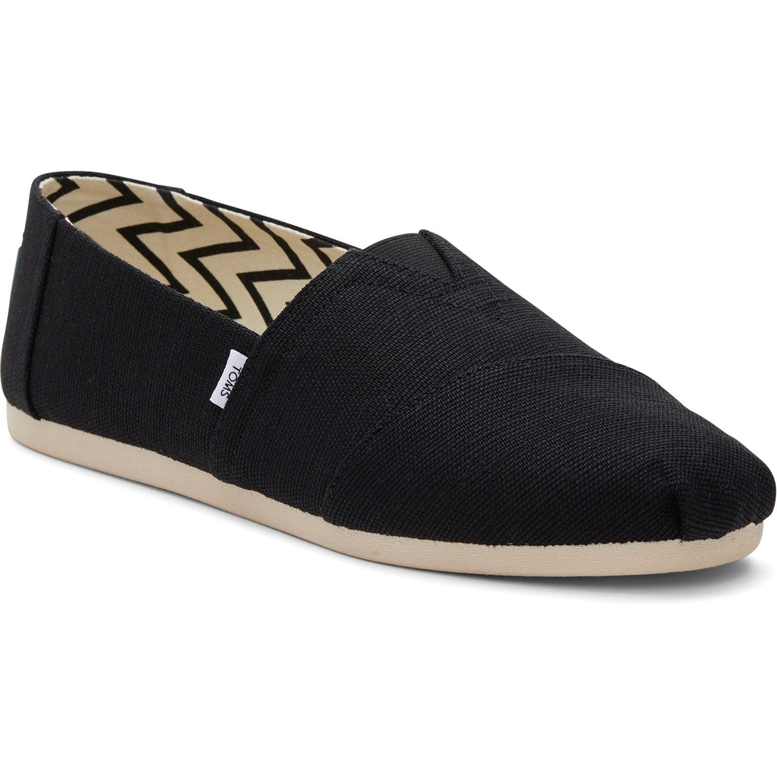 TOMS Alpargata Classic Espadrilles Noires En Coton Pour Hommes