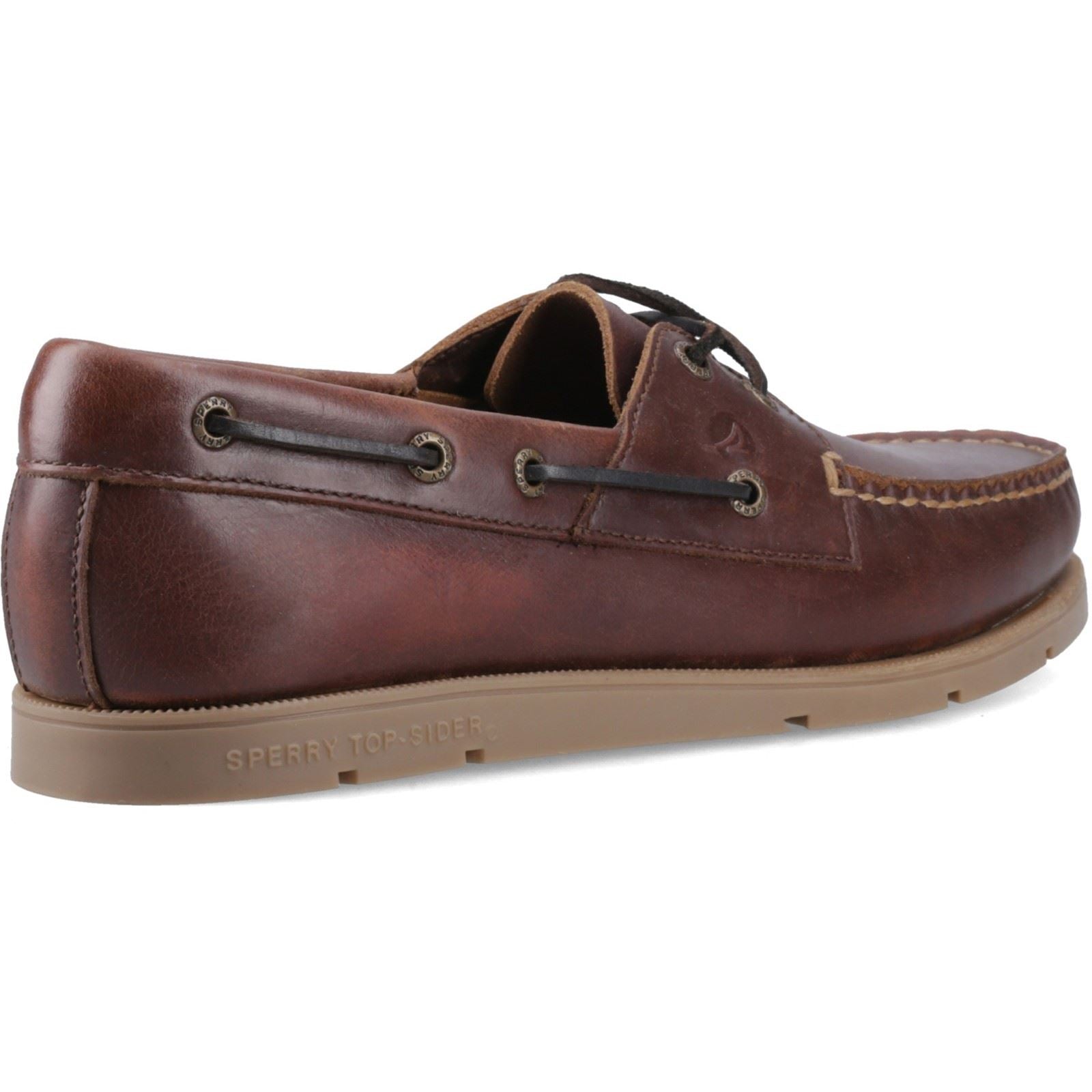 Sperry Oakland 2 Eye Boat Chaussures De Bateau En Cuir Marron Pour Homme