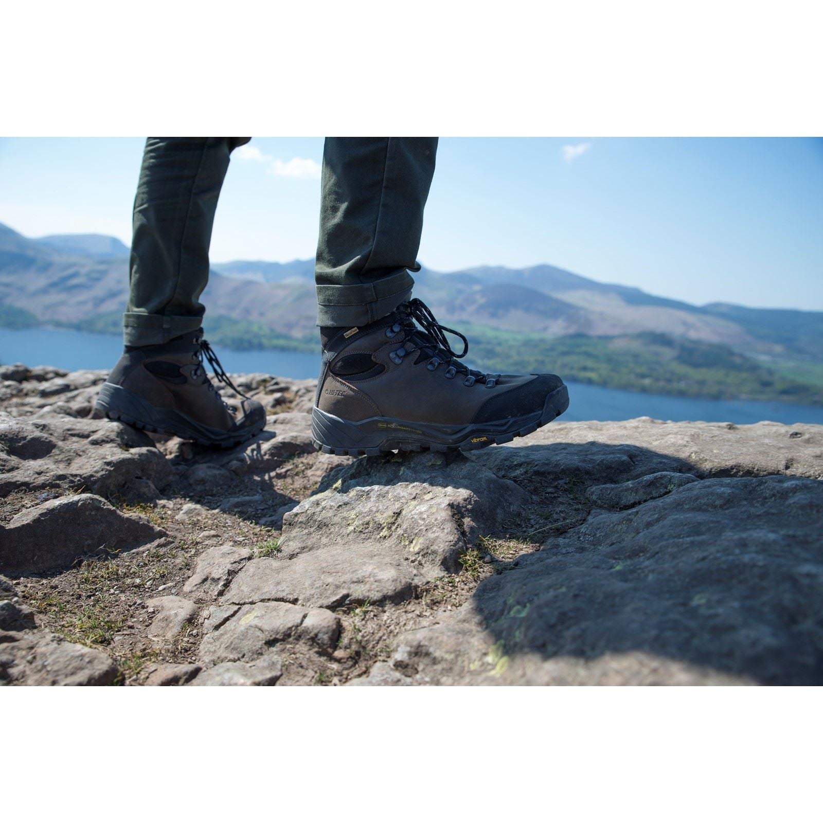Hi-Tec Altitude Pro RGS Chaussures De Randonnée En Cuir Pour Hommes Couleur Chocolat Noir