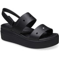 Crocs Brooklyn 4U Sandales Noires Pour Femme En Thermoplastique