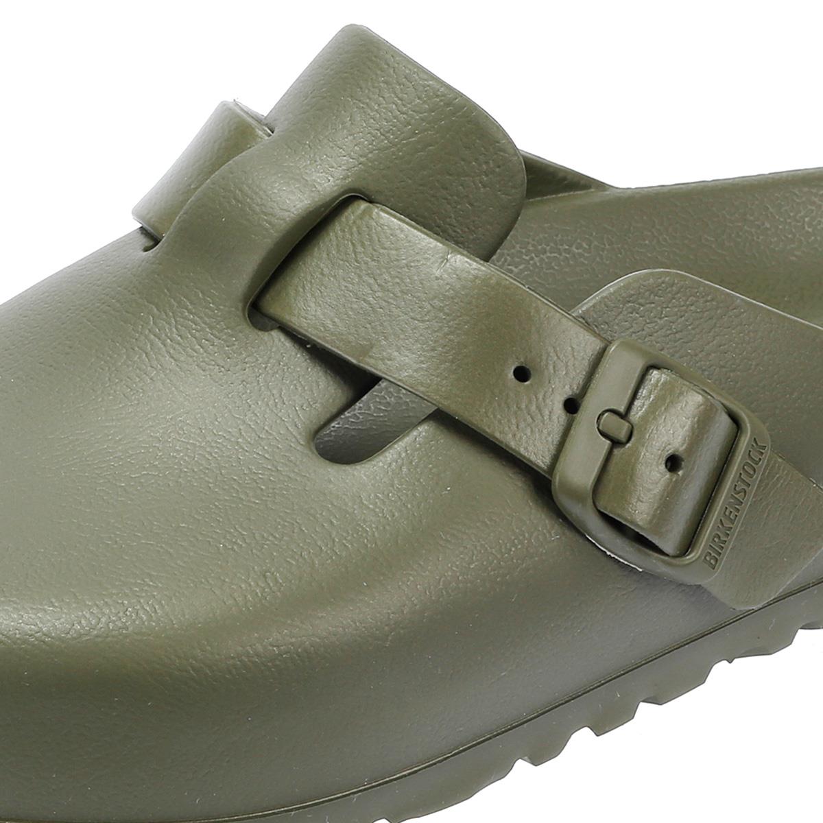 Birkenstock Boston Sabots Kaki Pour Femmes