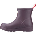 Hunter Play Short Bottes En Caoutchouc Noires/Violettes Pour Femmes