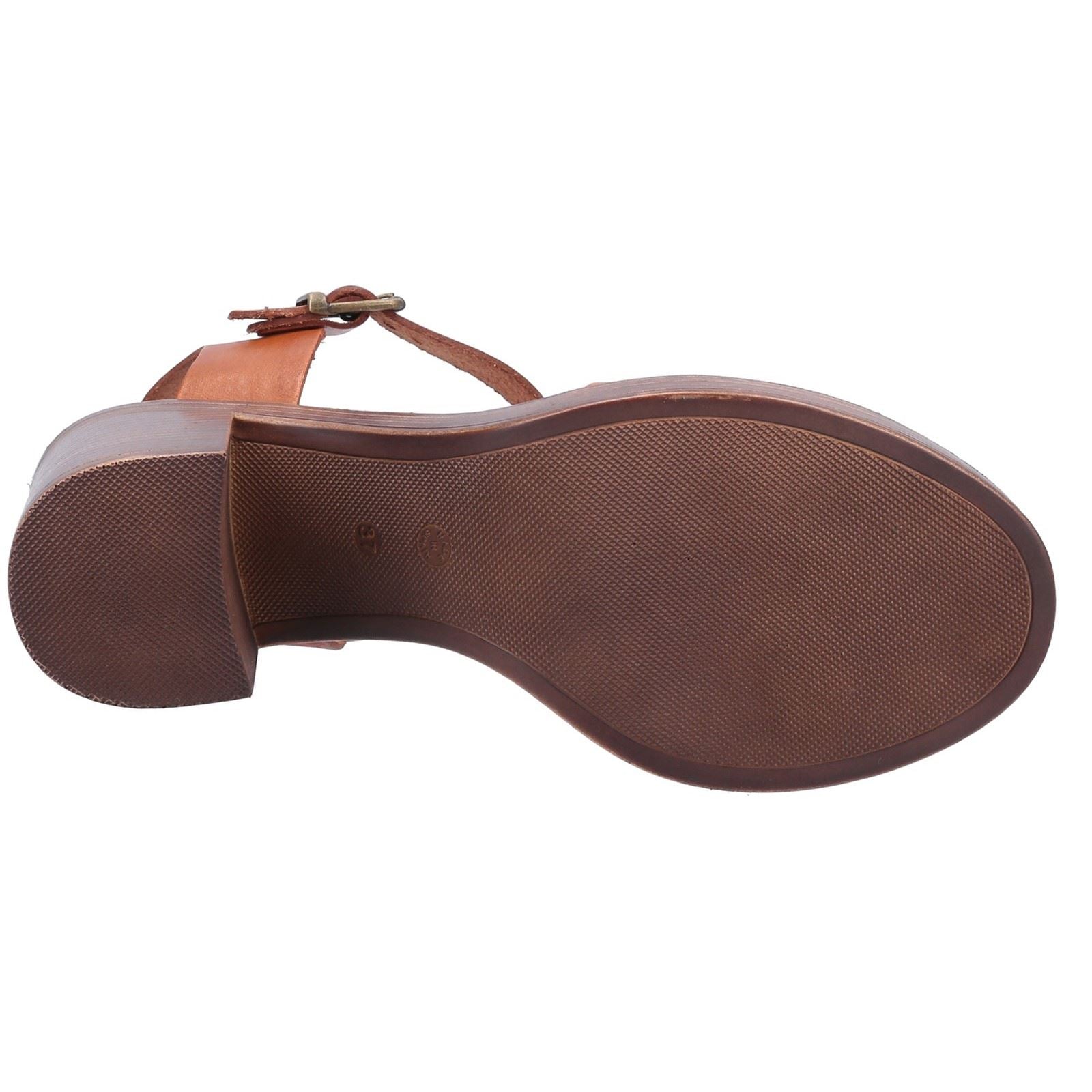 Hush Puppies Georgia Sandales En Cuir Pour Femme Couleur Tan