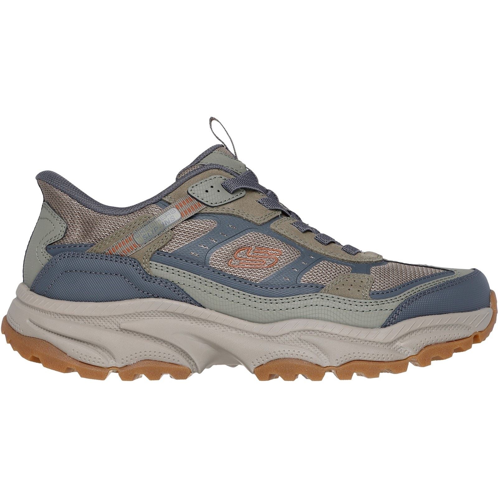 Skechers Vigor AT Bottes De Randonnée Pour Hommes En Cuir Olive/Gris