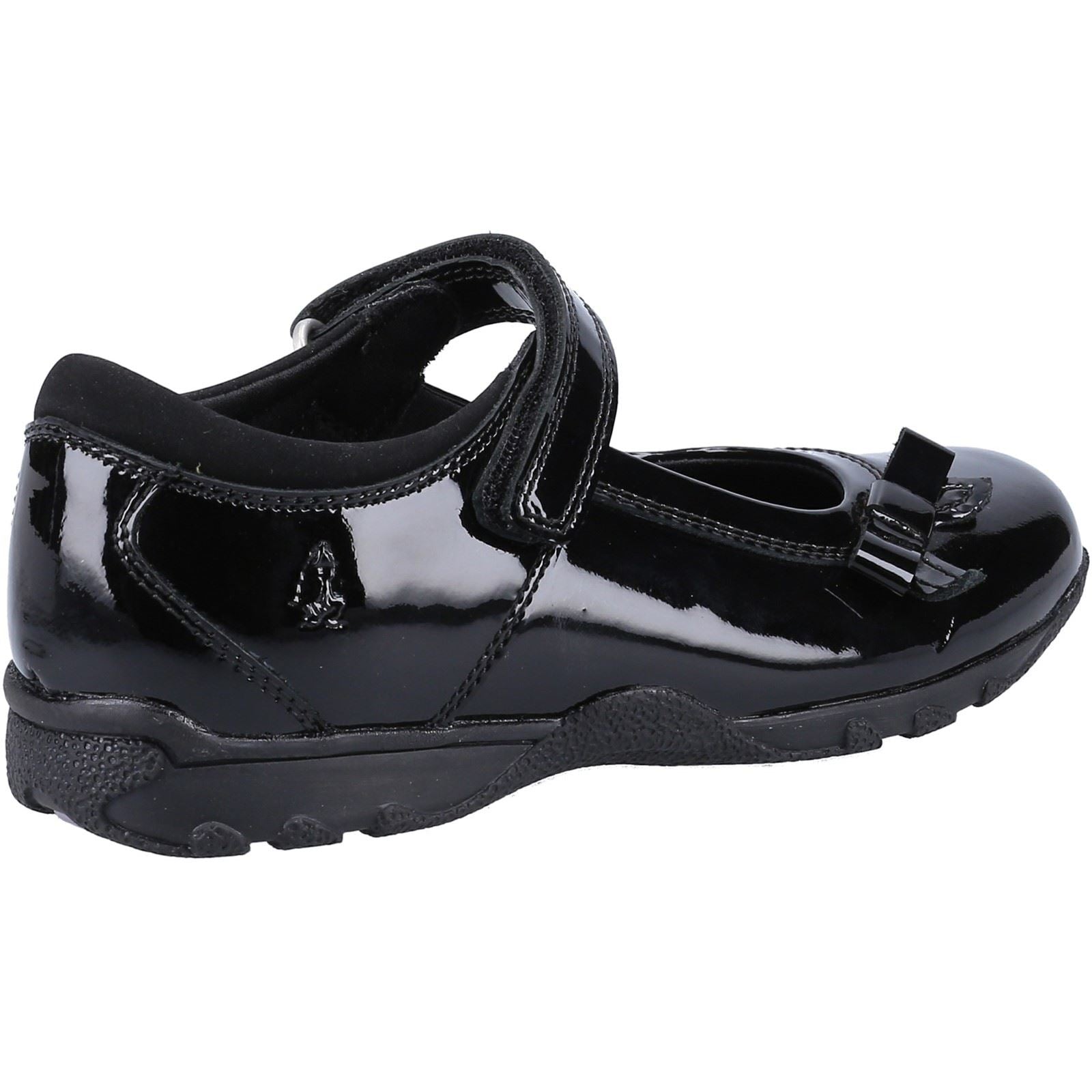 Hush Puppies CARRIE SCHOOL SHOE JNR Chaussures Noires Pour Filles En Cuir