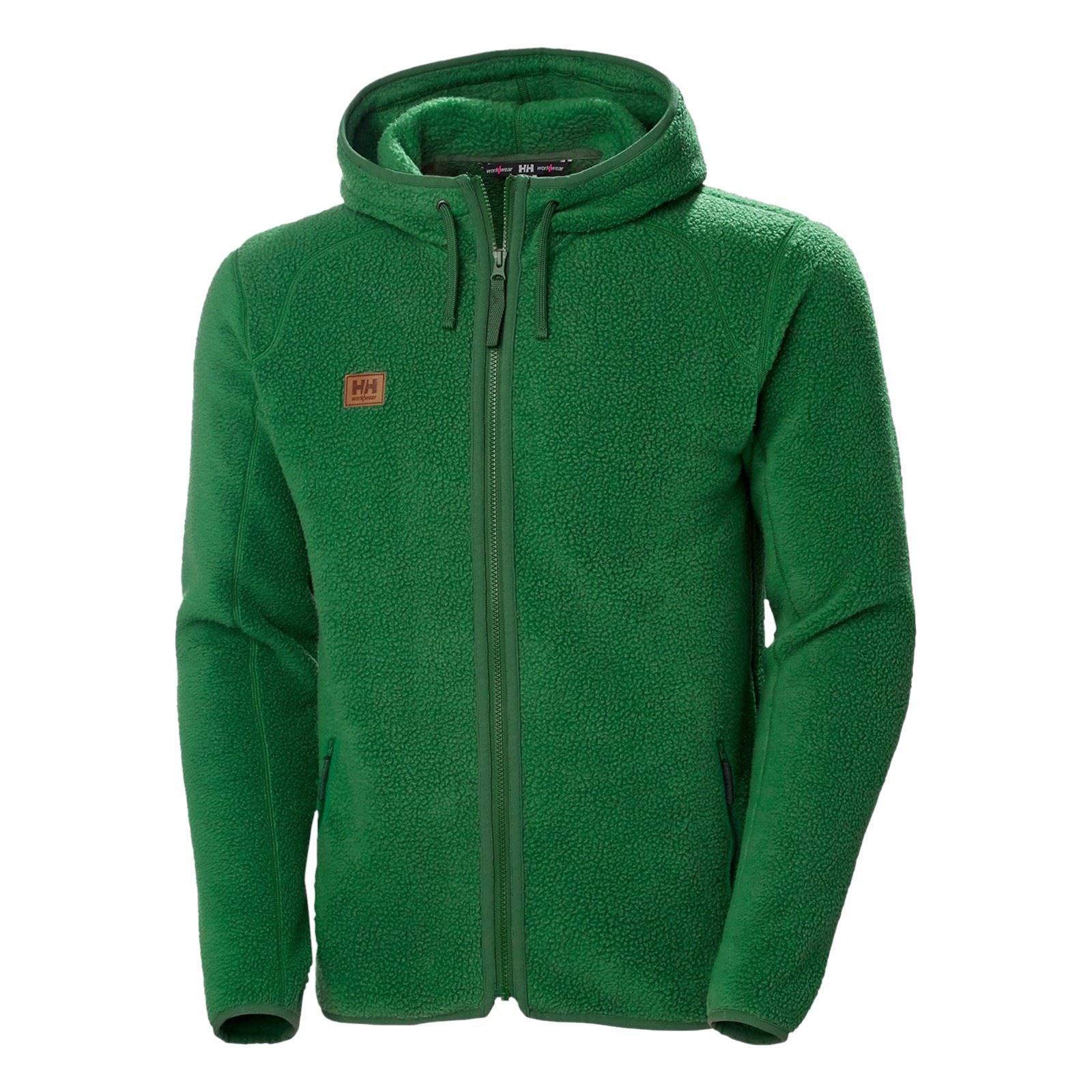 Helly Hansen Workwear Heritage Pile Hoodie Veste En Polaire Verte Pour Homme