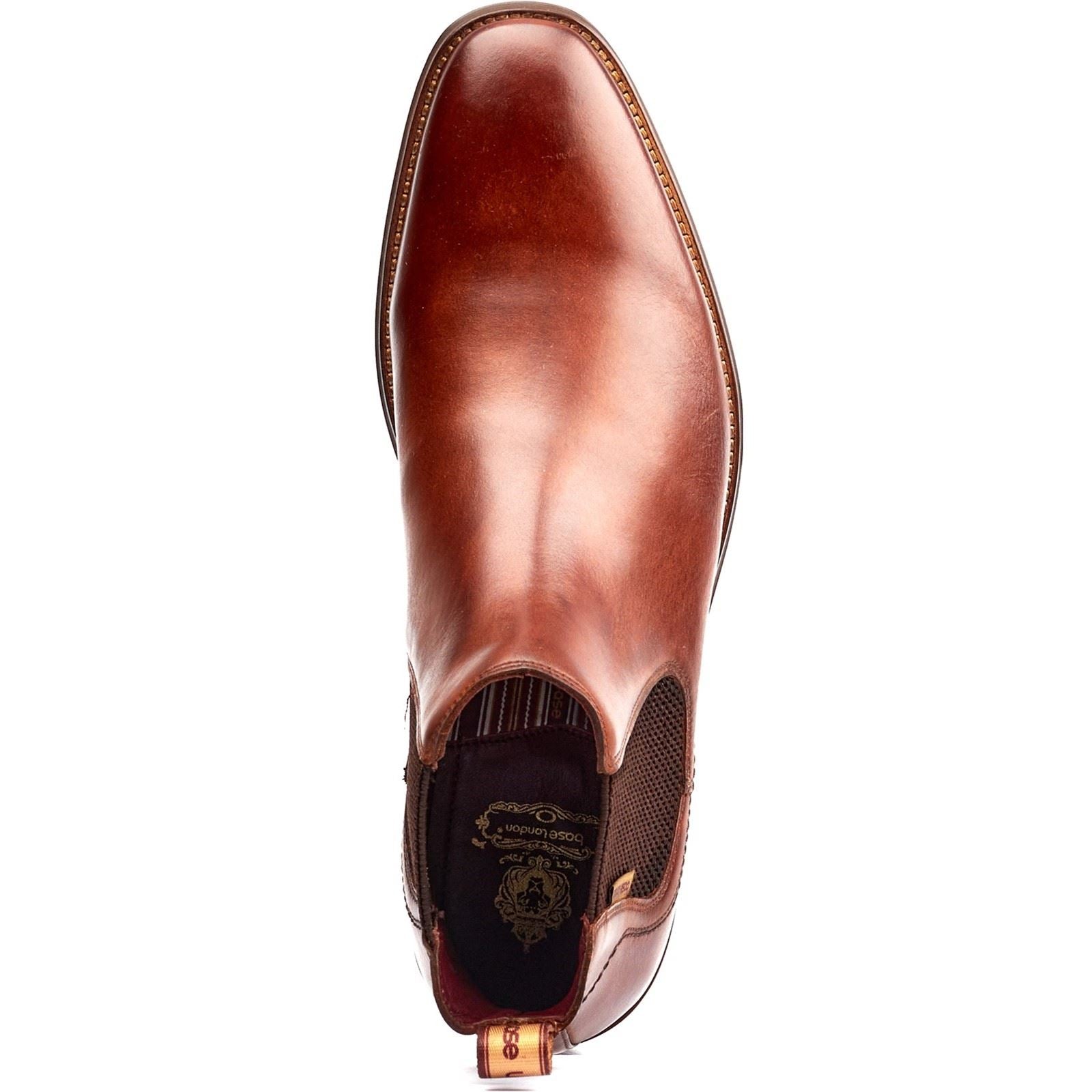 Base London Sikes Bottes En Cuir Pour Homme Couleur Tan