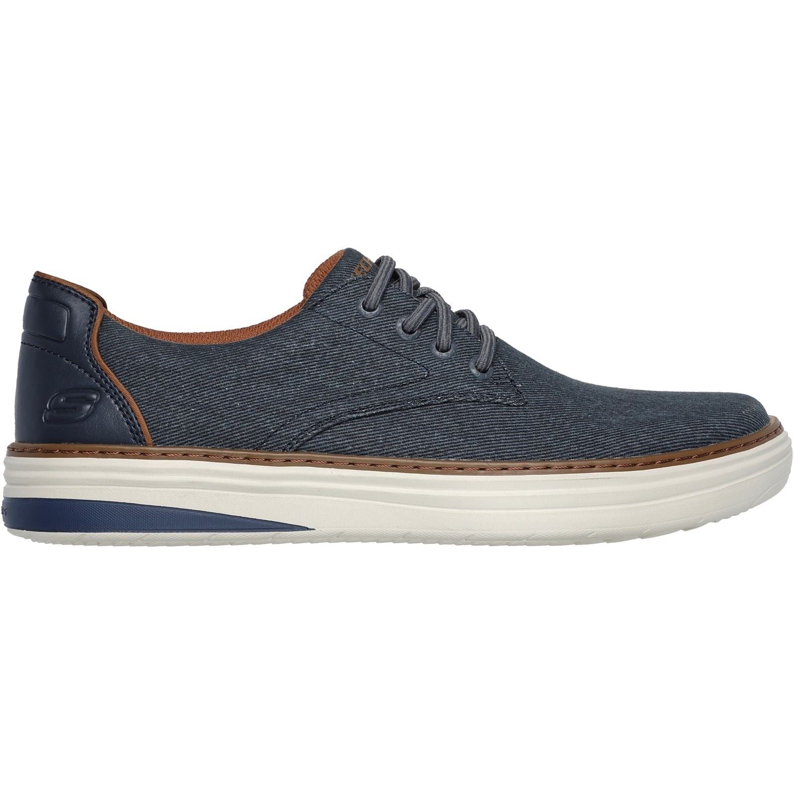 Skechers Hyland - Ratner Chaussures En Toile Pour Hommes, Couleur Bleu Marine, À Lacets