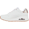 Skechers Uno Shimmer Away Baskets Blanches Pour Femmes En Matière Synthétique