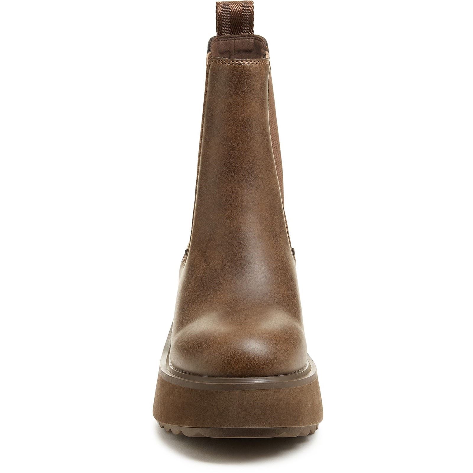 Rocket Dog Heyday Bottes Plates Chelsea Pour Femmes En Polyuréthane Brun Foncé