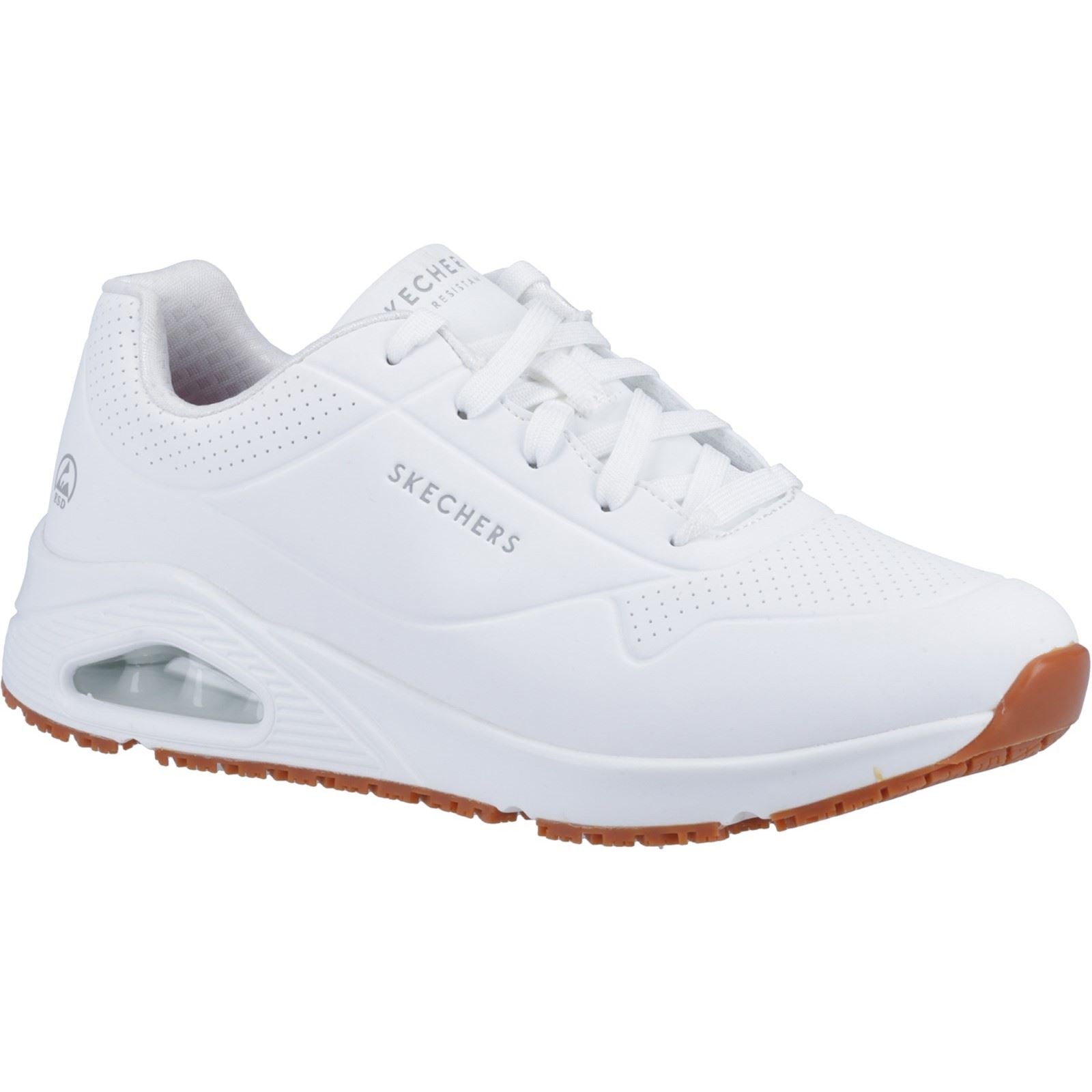 Skechers Workwear Work Relaxed Fit: Uno SR - Sutal Baskets De Sécurité Blanches Pour Homme