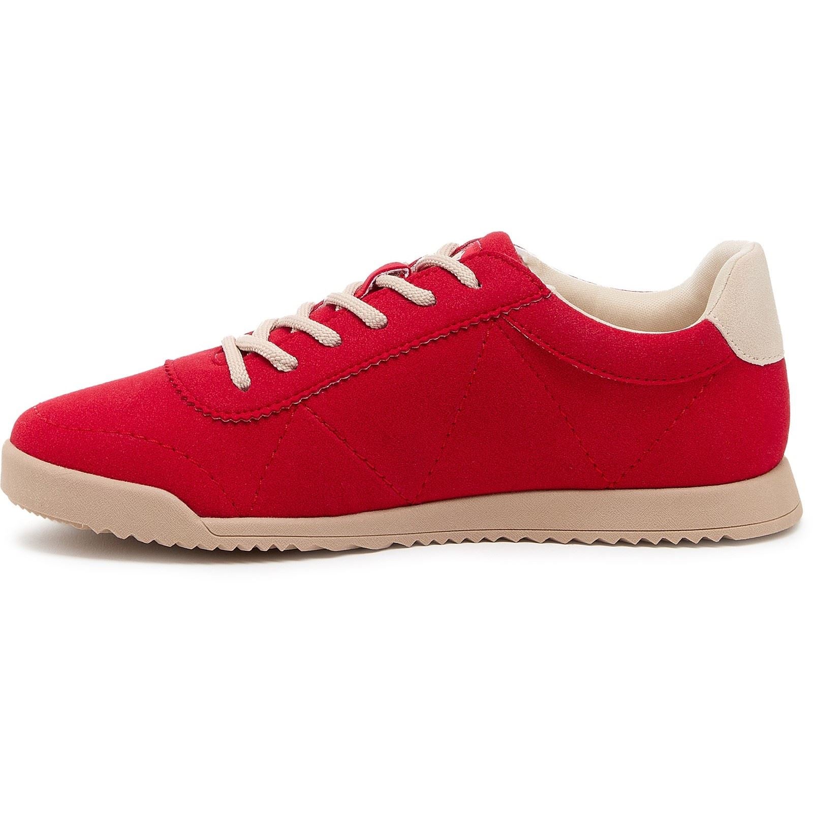 Rocket Dog Bertie Pella Baskets Rouges En Textile Pour Femmes