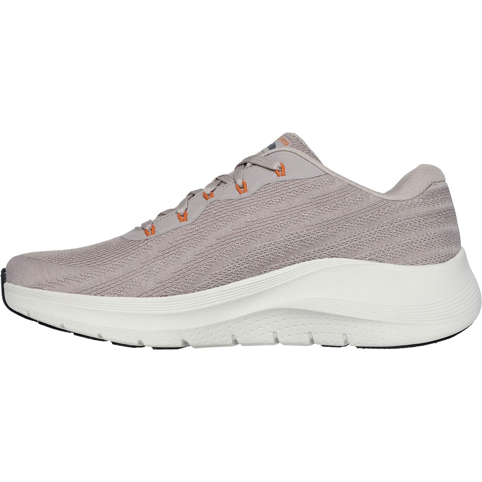 Skechers Arch Fit 2.0 Road Wave Baskets Pour Hommes En Toile Taupe/Orange