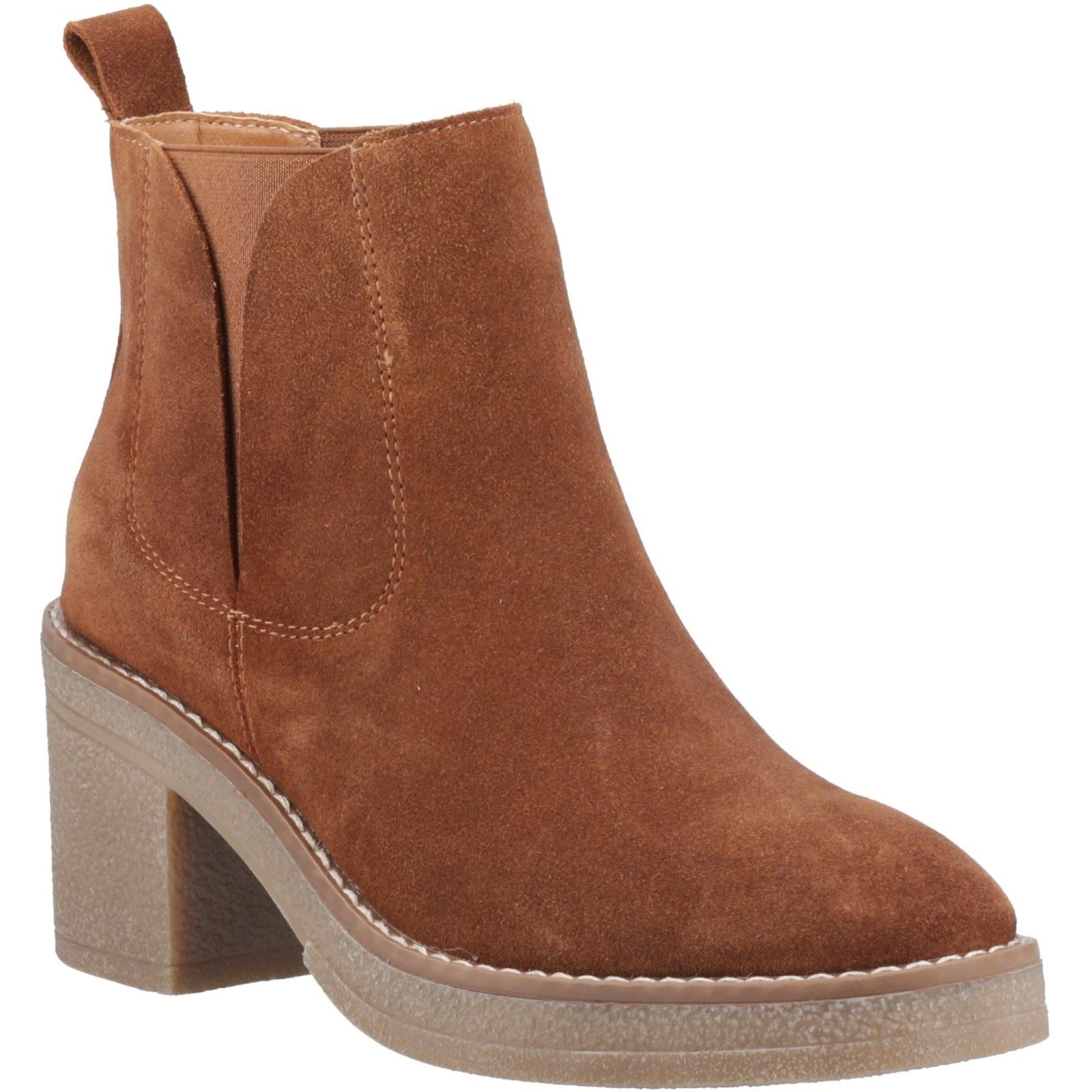 Hush Puppies Felicia Bottes Chelsea À Talons En Daim Pour Femme