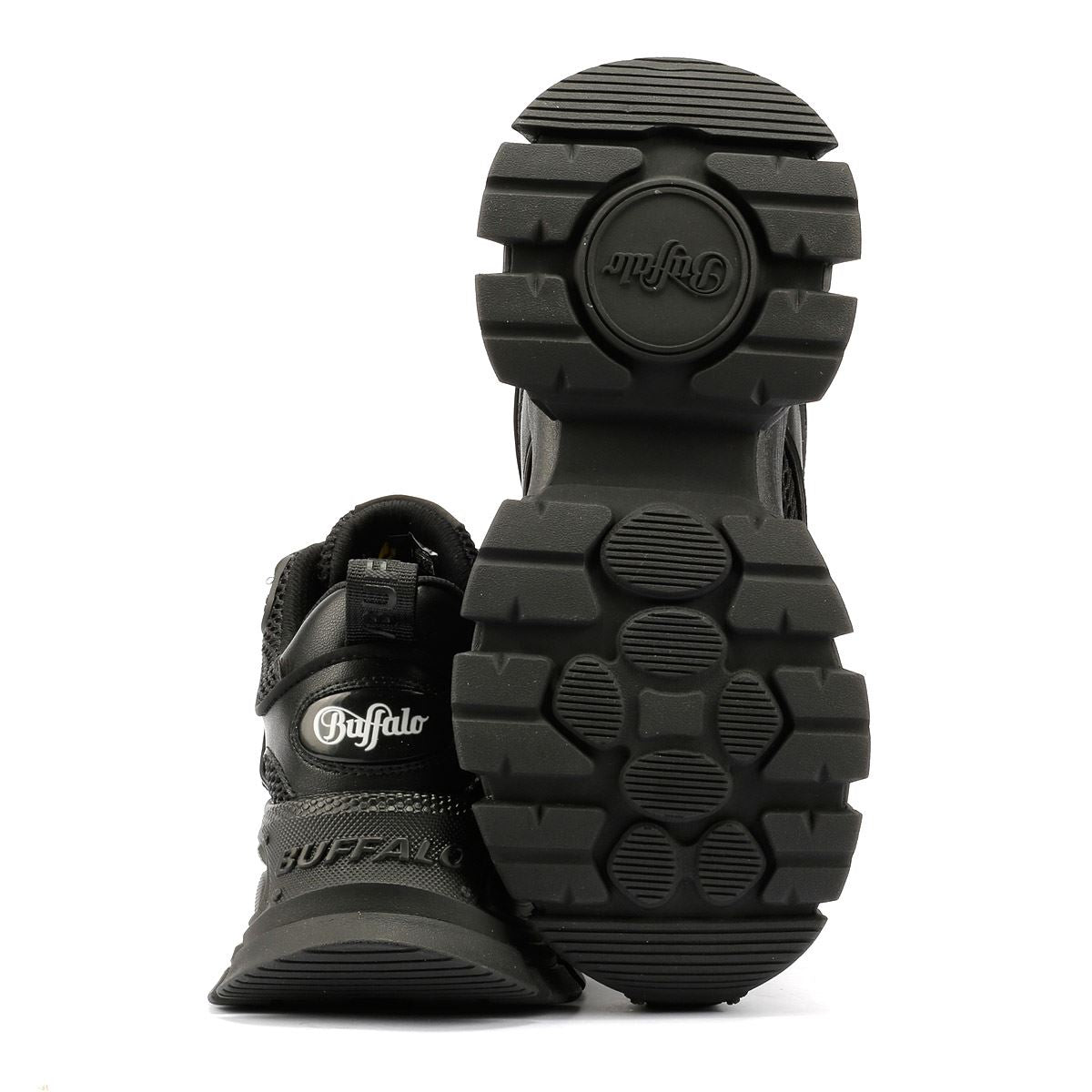 Buffalo Saturn Lace Baskets Noires Pour Femmes