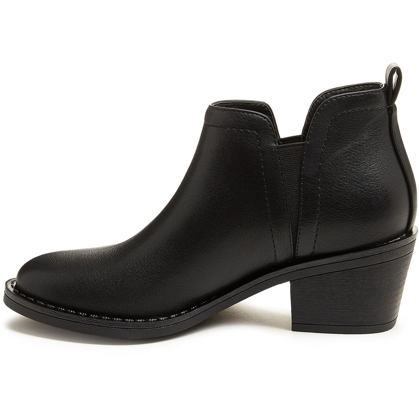 Rocket Dog York Bottes À Talons Noirs En Polyuréthane Pour Femmes