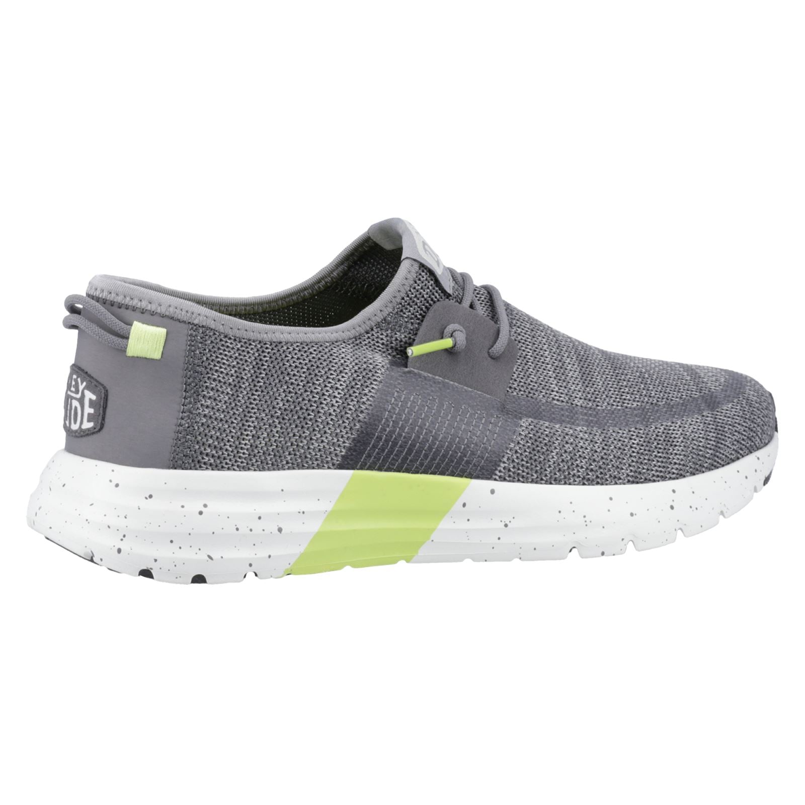 HEYDUDE Sirocco Sport Mode Baskets Pour Hommes Gris Chiné/Charbon