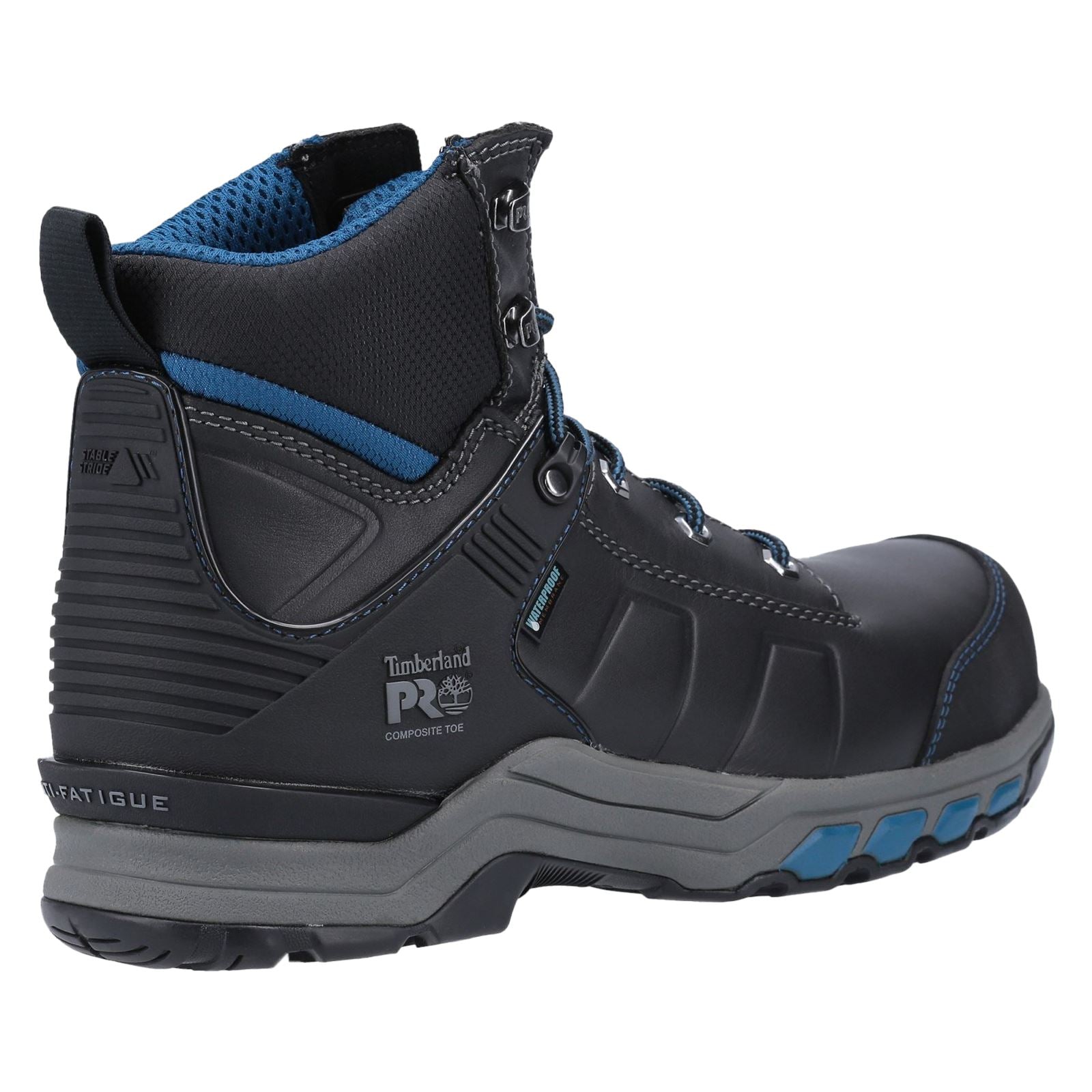 Timberland Pro Bottes De Sécurité En Cuir Noir/Teal Hypercharge Work