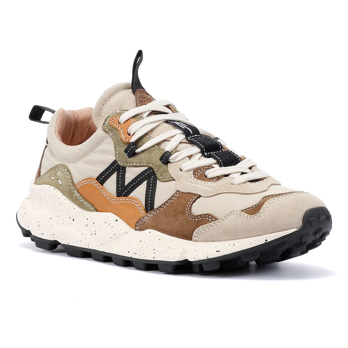 Flower Mountain Lenzan Baskets En Daim Beige Pour Hommes
