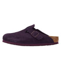Birkenstock Sabots En Daim Violet De Boston