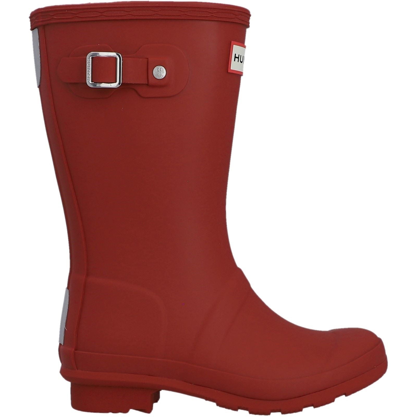 Hunter Junior Originals Bottes De Pluie Militaires Rouges En Caoutchouc Unisexe Pour Enfants