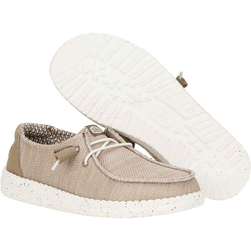 HEYDUDE Wendy Stretch Mesh Loafers En Noyer Pour Femmes En Polyester