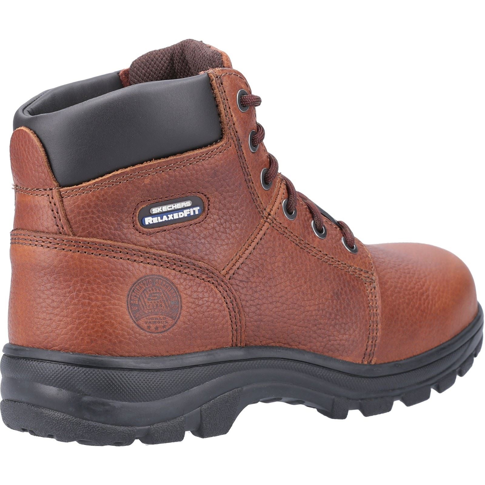 Skechers Workwear Workshire Bottes De Sécurité En Cuir Pour Hommes Marron