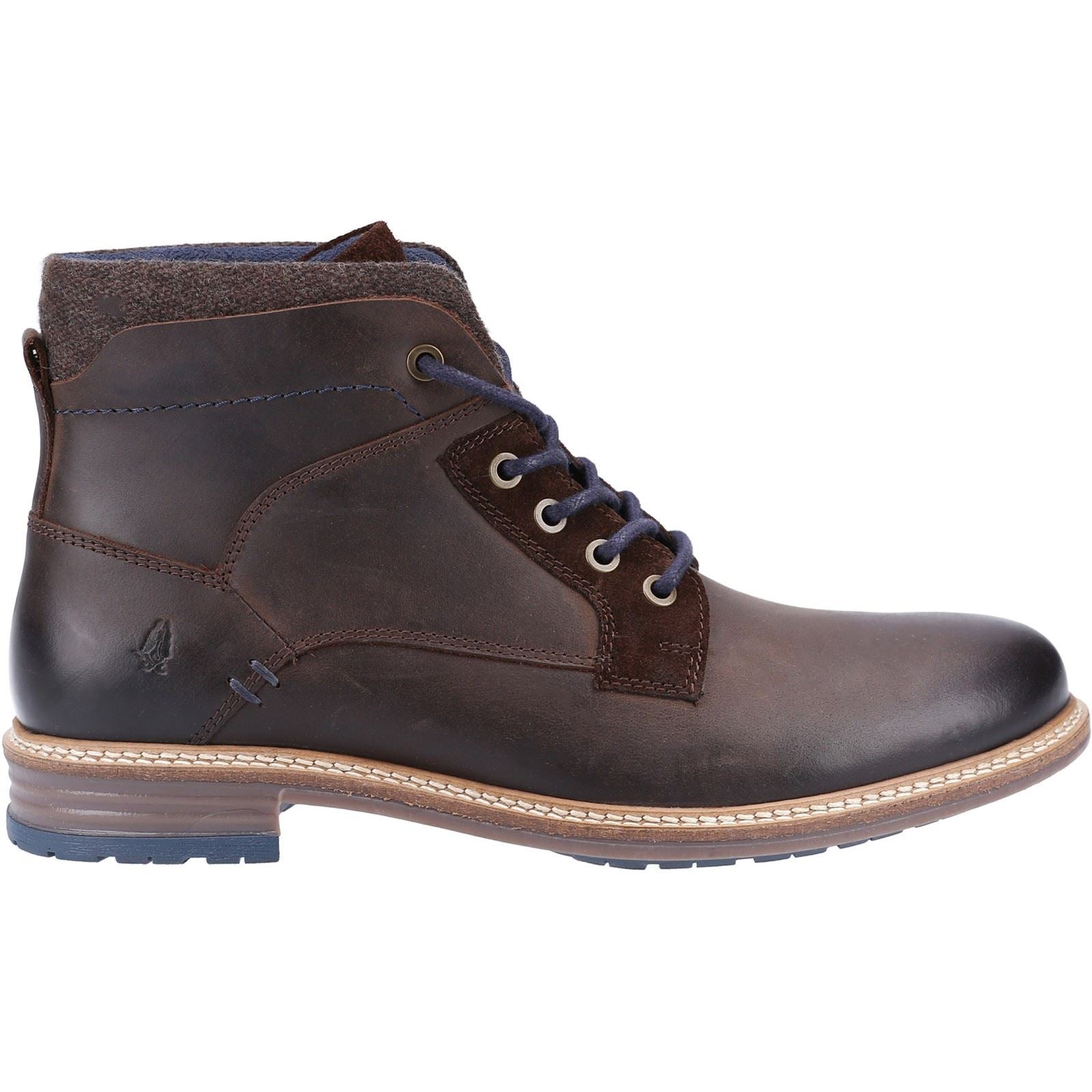 Hush Puppies Joel Bottes En Cuir Marron Pour Hommes