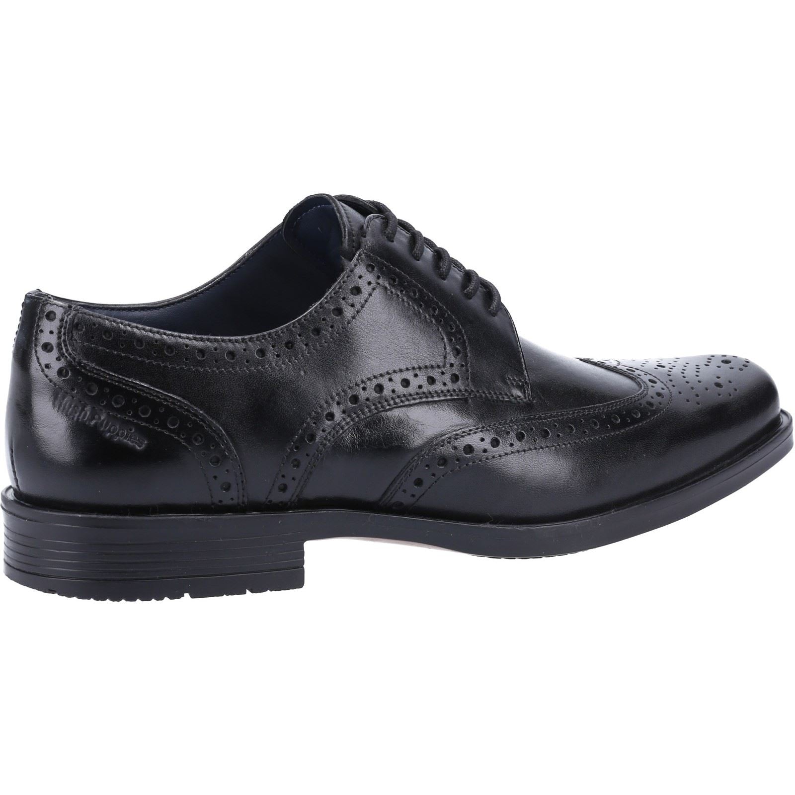 Hush Puppies Brace Brogue Chaussures Richelieu Noires En Cuir Pour Hommes