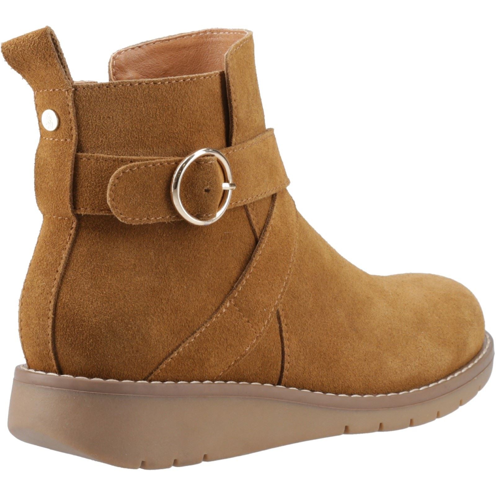 Hush Puppies Lyra Femmes Suédoises Bottines D'hiver En Daim Tan