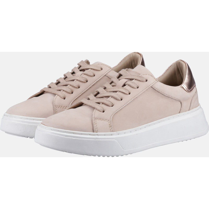 Hush Puppies Camille Baskets En Cuir Rose Pour Femme